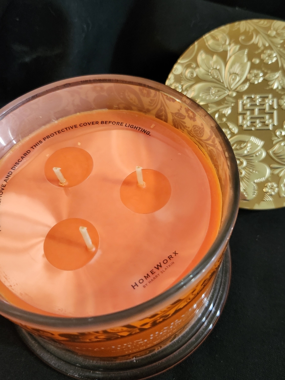 HomeWorx by Harry Slatkin Orange 3-Wick Decorative Candle